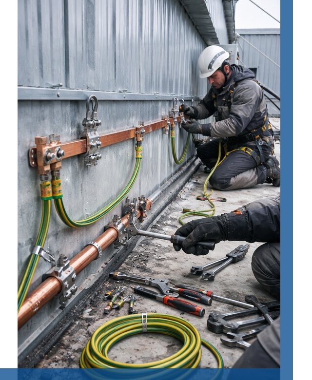 Монтаж заземления здания в Зеленодольске от 25875 р. | ВЫСОТНИК-Злн