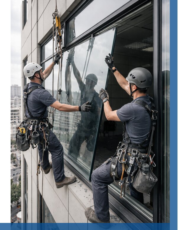 Замена стеклопакетов на высоте в Зеленодольске от 5693 р. | ВЫСОТНИК-Злн