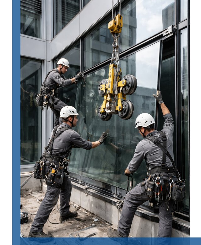 Структурное остекление фасадов в Зеленодольске монтаж и обслуживание