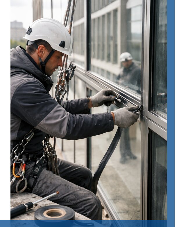 Ремонт витражных конструкций в Зеленодольске от 3623 р. | ВЫСОТНИК-Злн