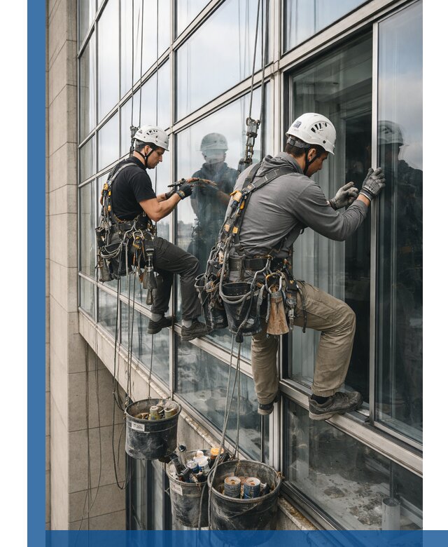 Ремонт витражных конструкций и фасадного остекления в Зеленодольске