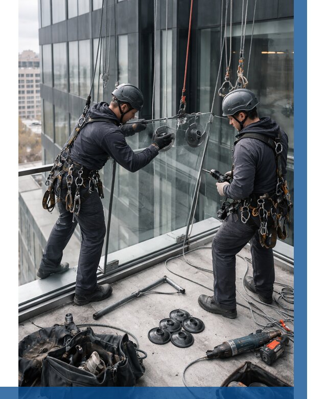 Монтаж стеклянных ограждений в Зеленодольске от 2588 р. | ВЫСОТНИК-Злн