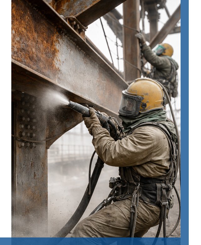 Пескоструйная очистка металлоконструкций в Зеленодольске по 621 р.  ВЫСОТНИК-Злн