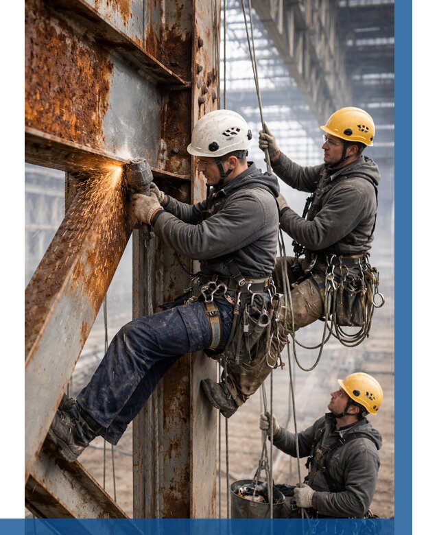 Зачистка металла от ржавчины в Зеленодольске от 362 р. | ВЫСОТНИК-Злн