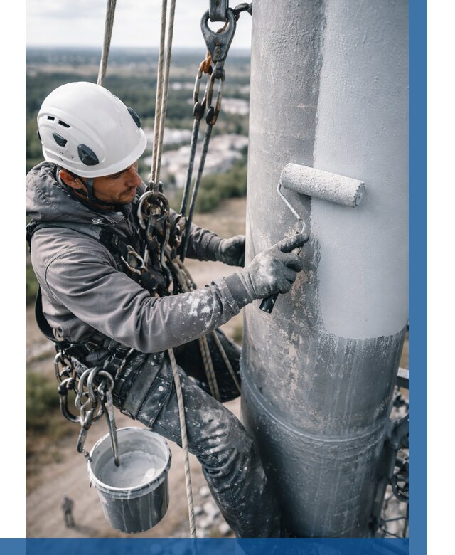 Покраска мачт связи под ключ в Зеленодольске от 880 р. | ВЫСОТНИК-Злн