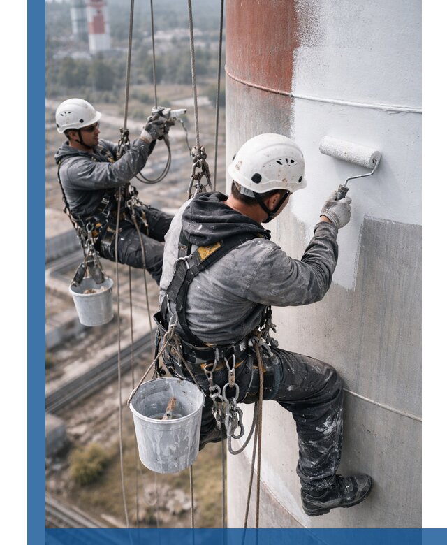 Покраска дымовых труб в Зеленодольске: антикоррозийная защита и восстановление