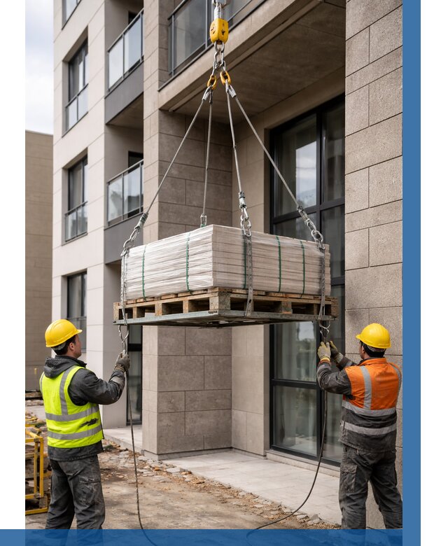 Подъем керамогранита на этаж в Зеленодольске от 3623 р. | ВЫСОТНИК-Злн