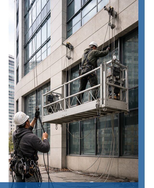 Монтаж и подъем фасадной люльки в Зеленодольске от 12420 р. | ВЫСОТНИК-Злн