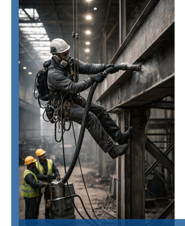 Обеспыливание конструкций в цехах промышленного производства в Зеленодольске