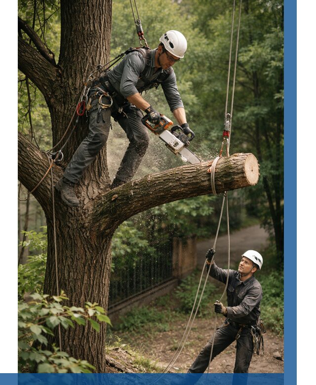 Спил деревьев альпинистами в Зеленодольске от 8280 р. | ВЫСОТНИК-Злн