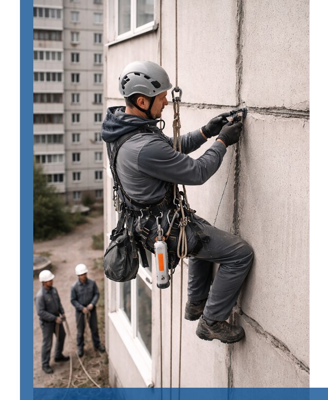 Обследование межпанельных швов и герметизация в Зеленодольске