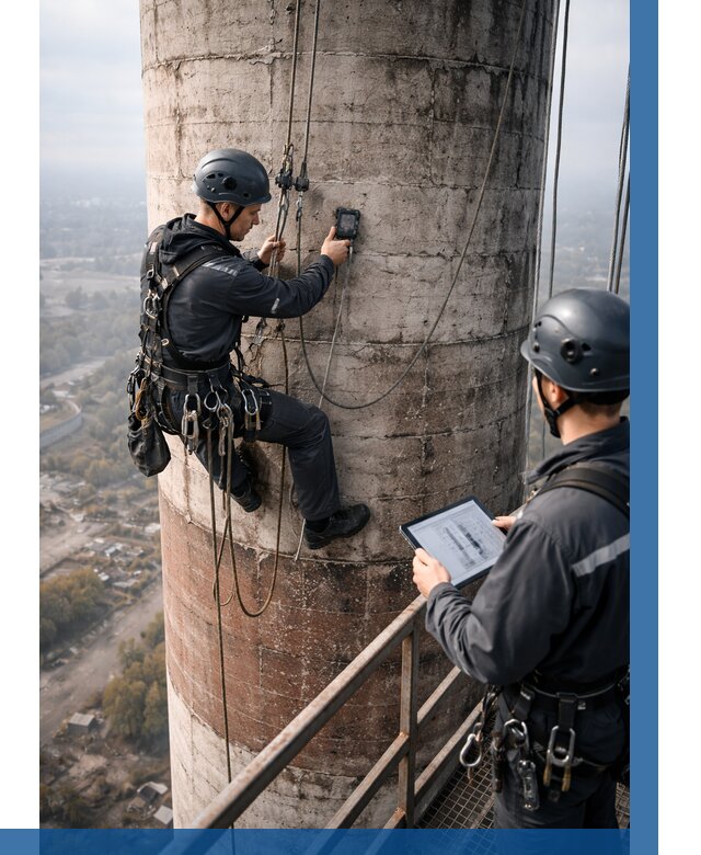 Обследование дымовой трубы в Зеленодольске от 8280 р. | ВЫСОТНИК-Злн