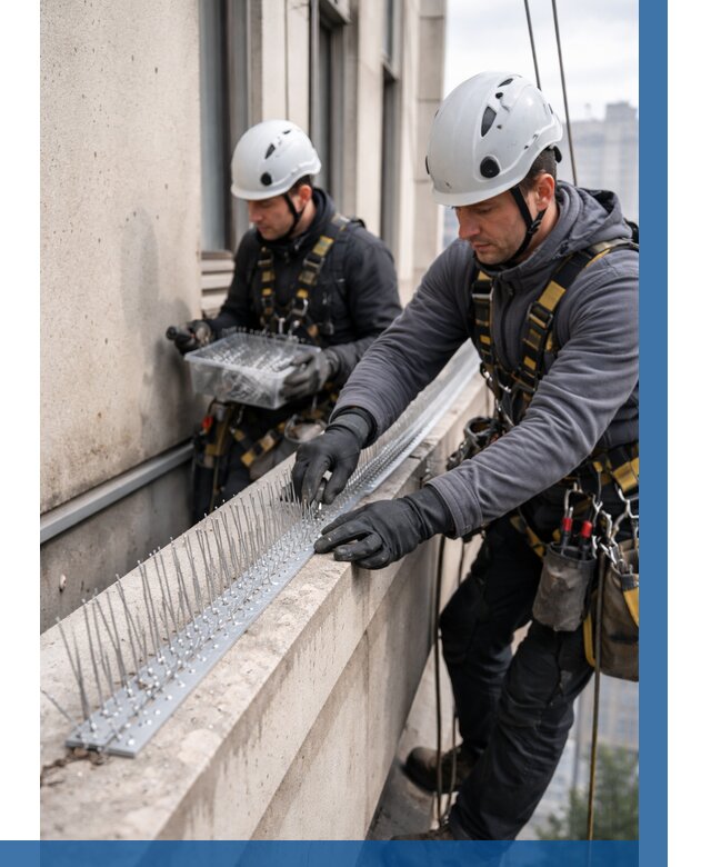 Установка шипов от птиц в Зеленодольске от 880 р. | ВЫСОТНИК-Злн